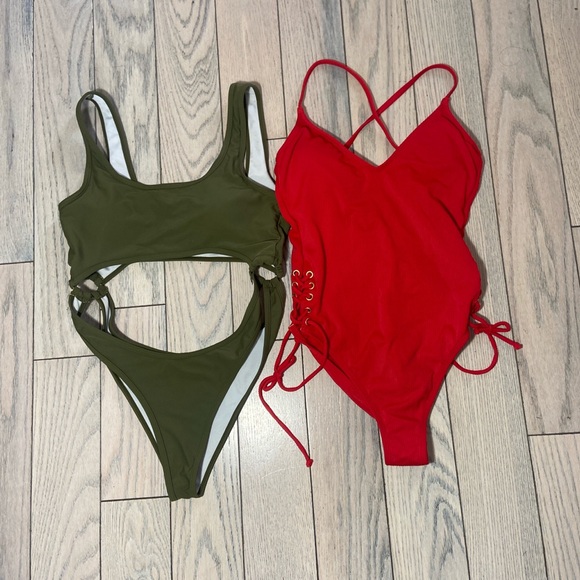 2 one piece swimsuits, Both Small - Picture 1 of 5